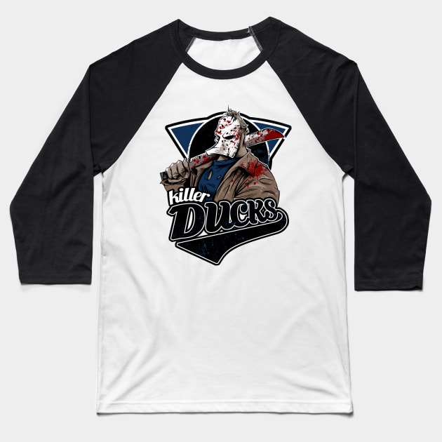 Killer Ducks Baseball T-Shirt by RedBug01